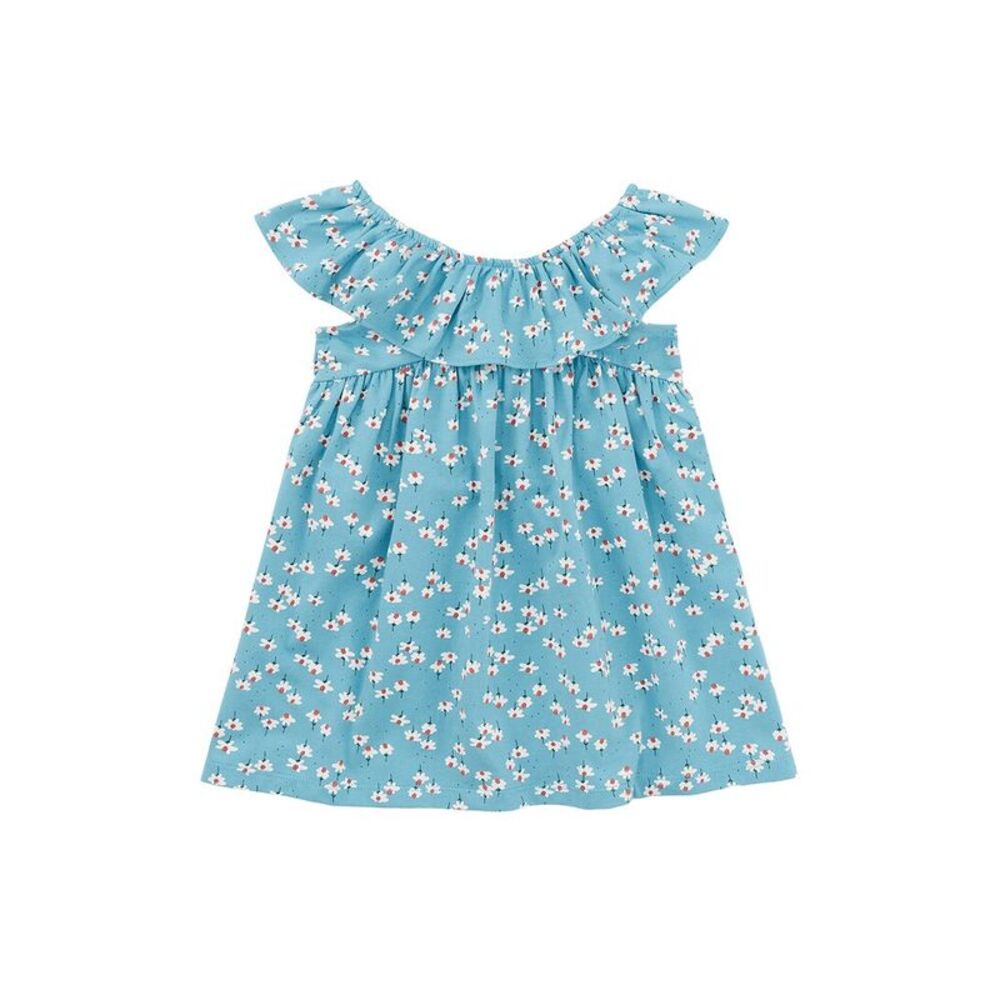 Tea Collection Ruffle Neck Baby Dress - Picture 1 of 2